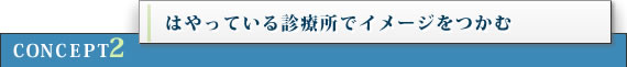 はやっている診療所でイメージをつかむ