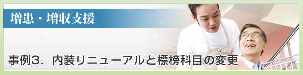 内装リニューアルと標榜科目の変更